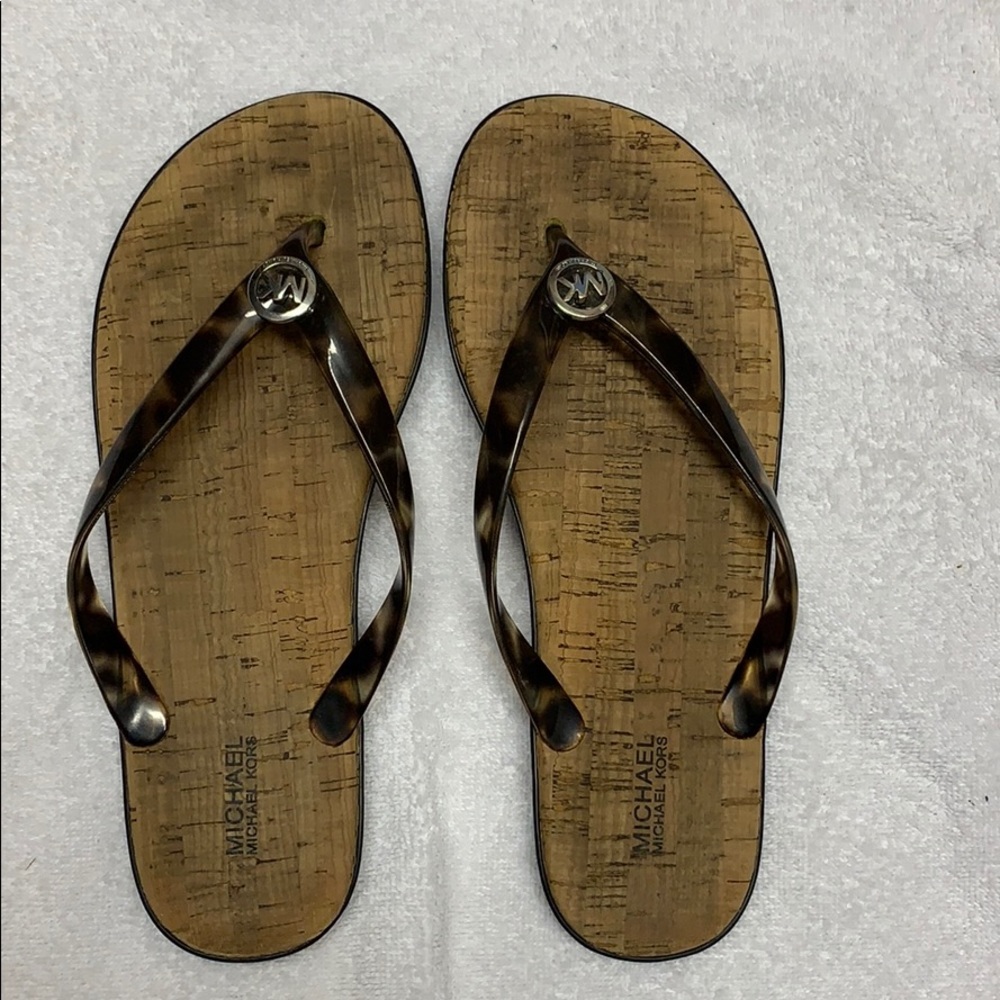 Michael Kors flip flops. Size 9